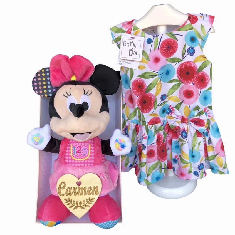 Canastilla bebé niña Minnie mouse
