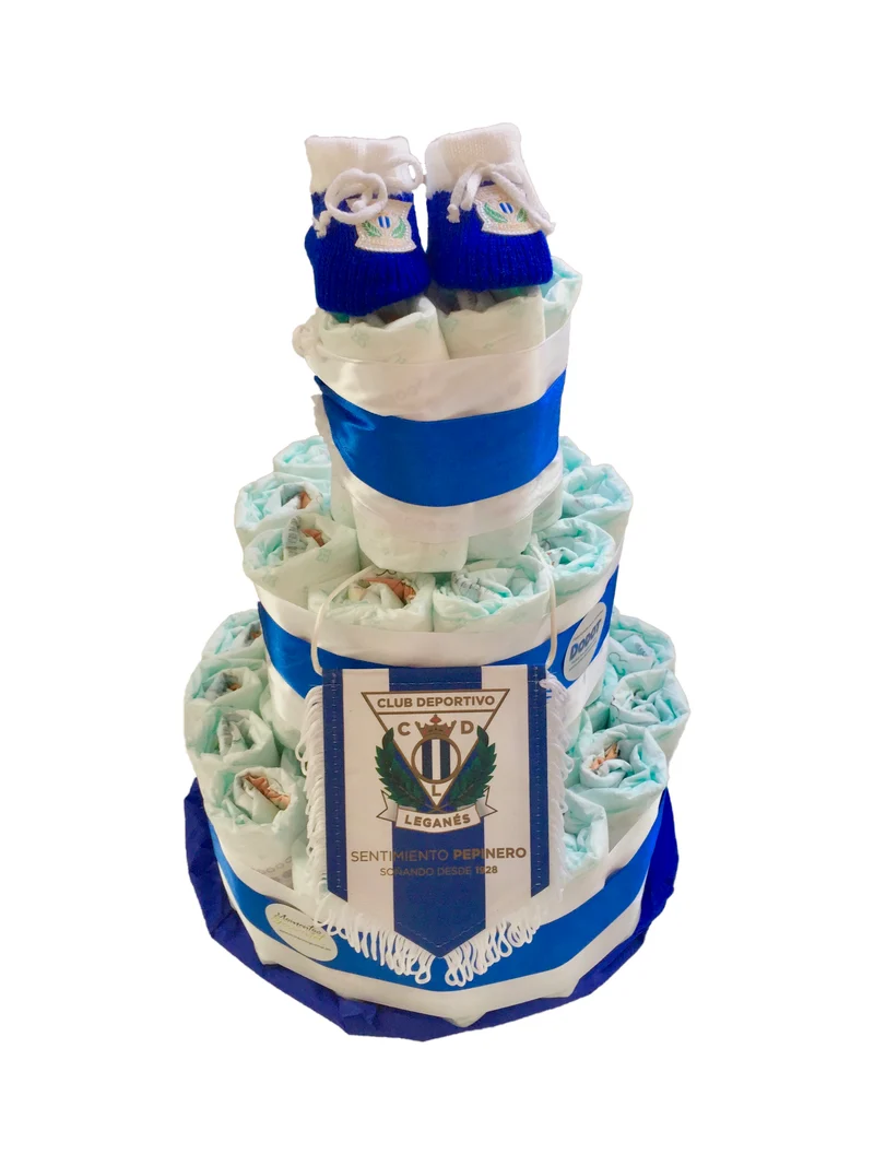 Tarta de pañales C.D. Leganés