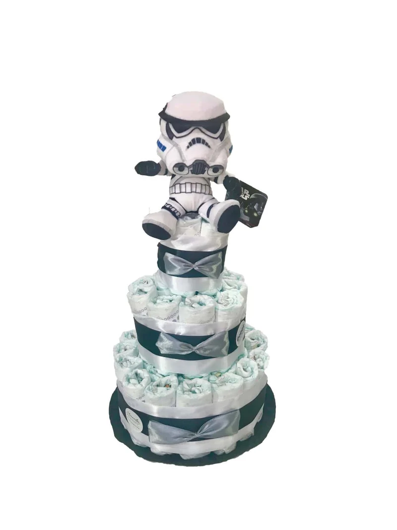 Tarta de pañales Star Wars Stormtrooper
