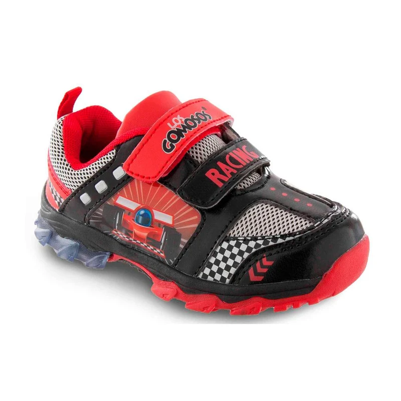 tenis cosmico negro rojo talla 23