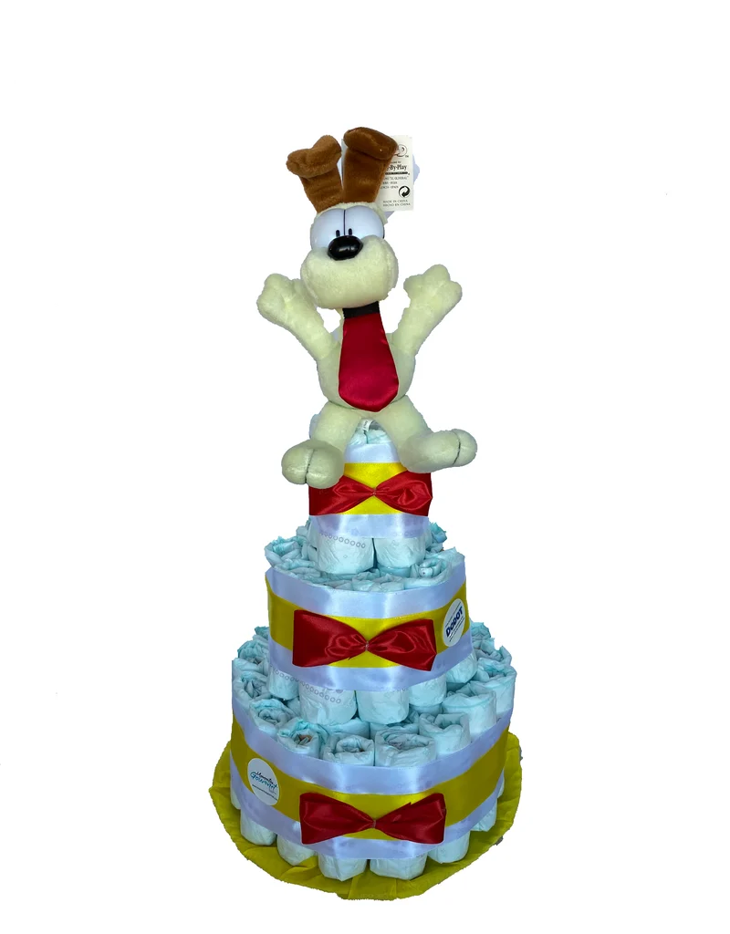 Tarta de pañales Garfield (Oddie)