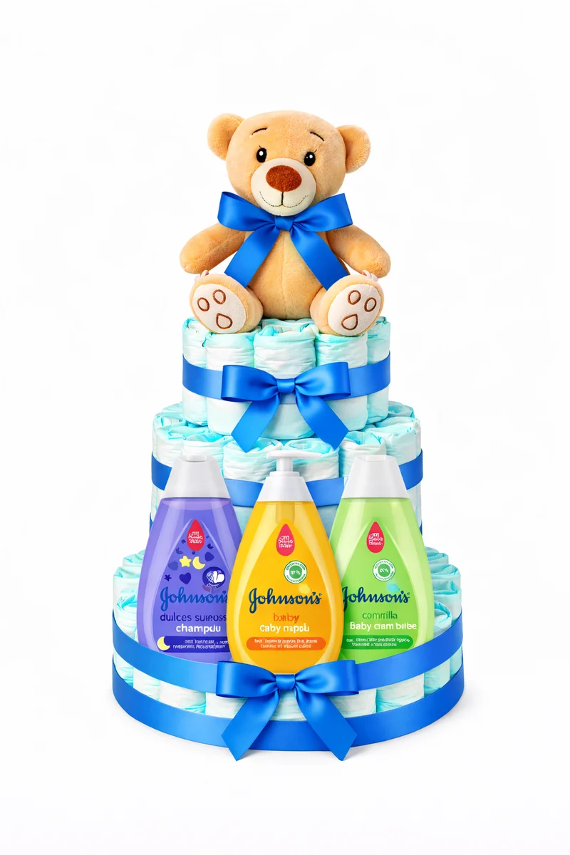 Tarta de pañales Johnson's baby