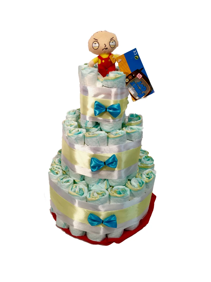 Tarta de pañales Stewie (Padre de familia)
