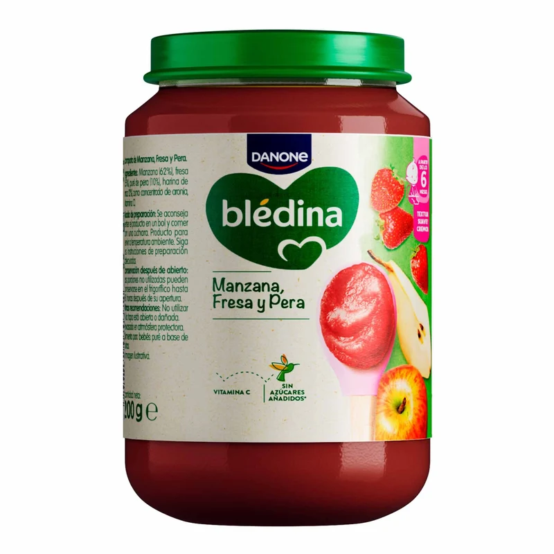 Compota fresa/manzana Blédina 200g
