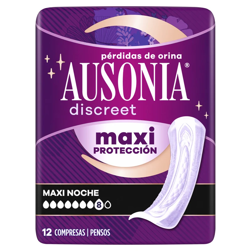 Compresas incontinencia maxi noche Ausonia 12u