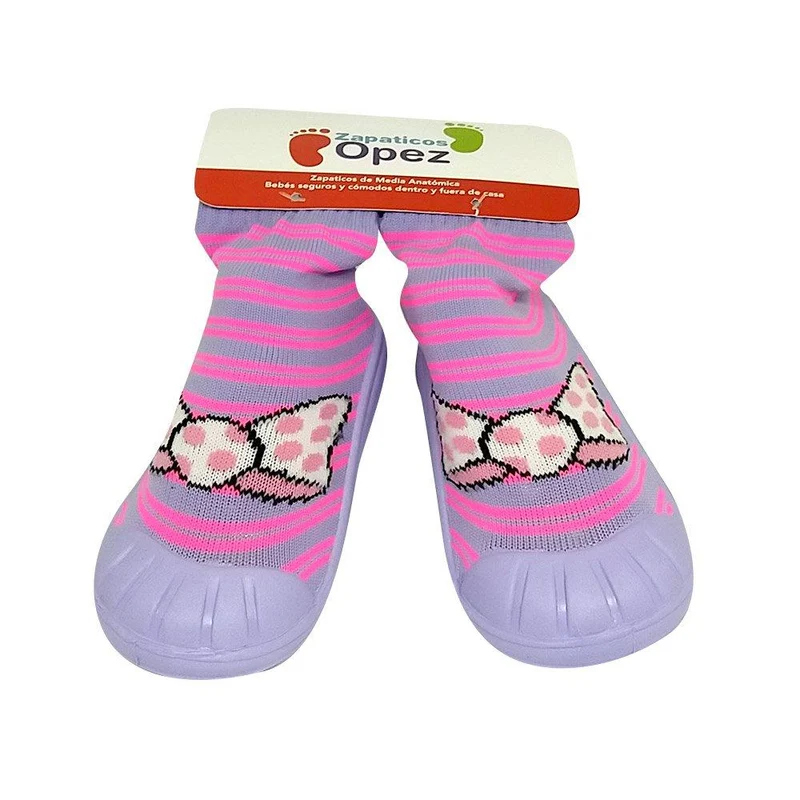 zapaticos opez mono lila talla 19