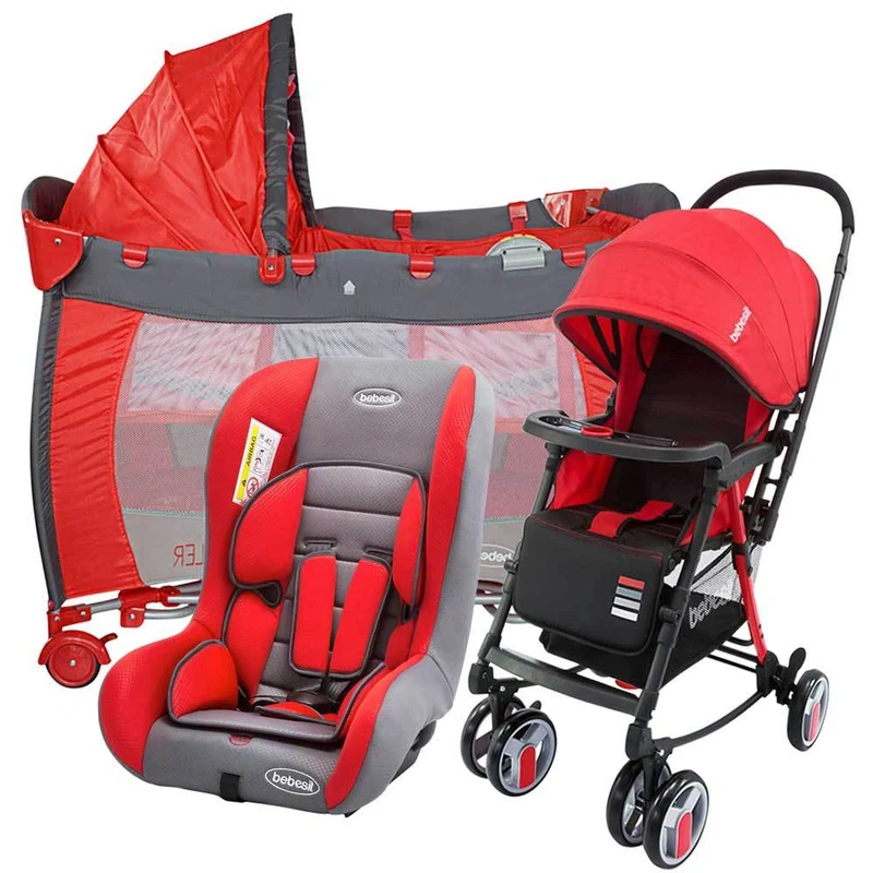 combo cuna corral traveller roja silla de auto rally roja coche rocking twister rojo
