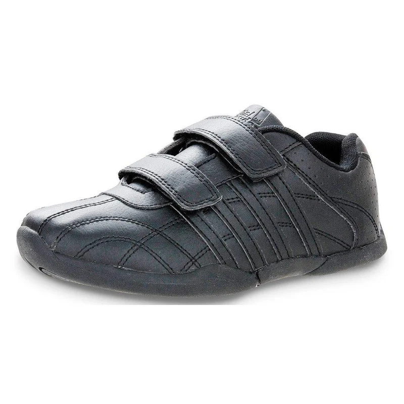 tenis escolar negro con cierre de velcro talla 36