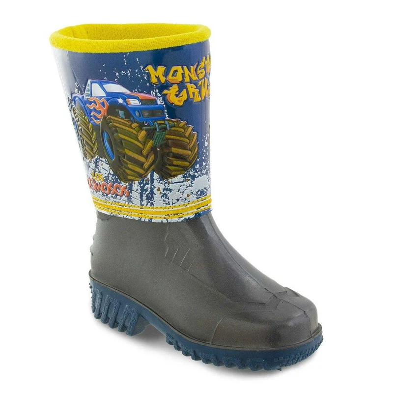 botas gomobron gris azul