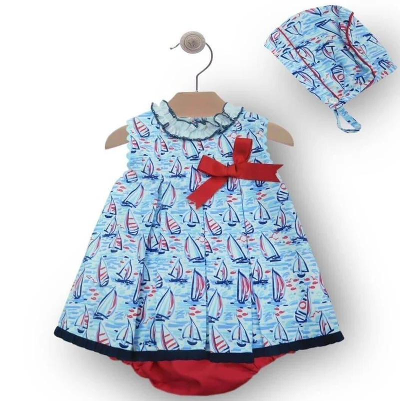 Vestido niña verano Barcos veleros