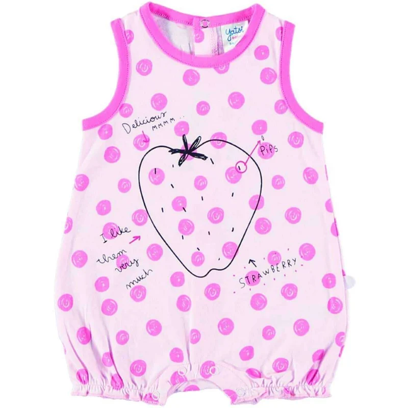 Pelele bebé niña Fresas deliciosas