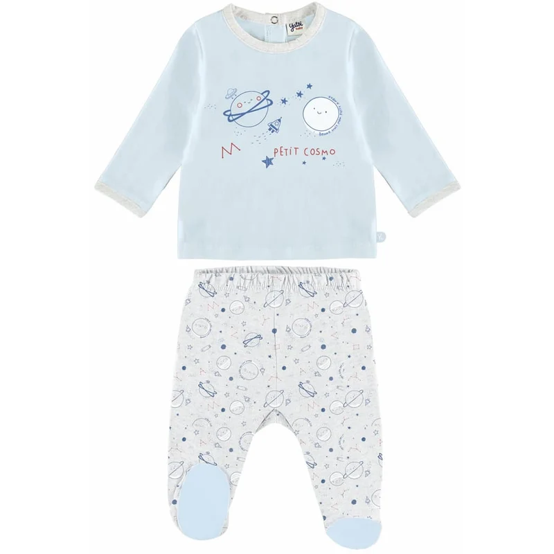 Primera puesta bebé niño Pequeño universo