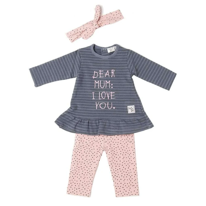 Conjunto niña "Dear mum I love you"