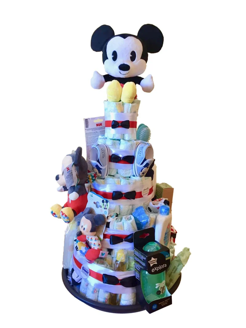Tarta de pañales Mickey Mousse Disney XXL Magnum