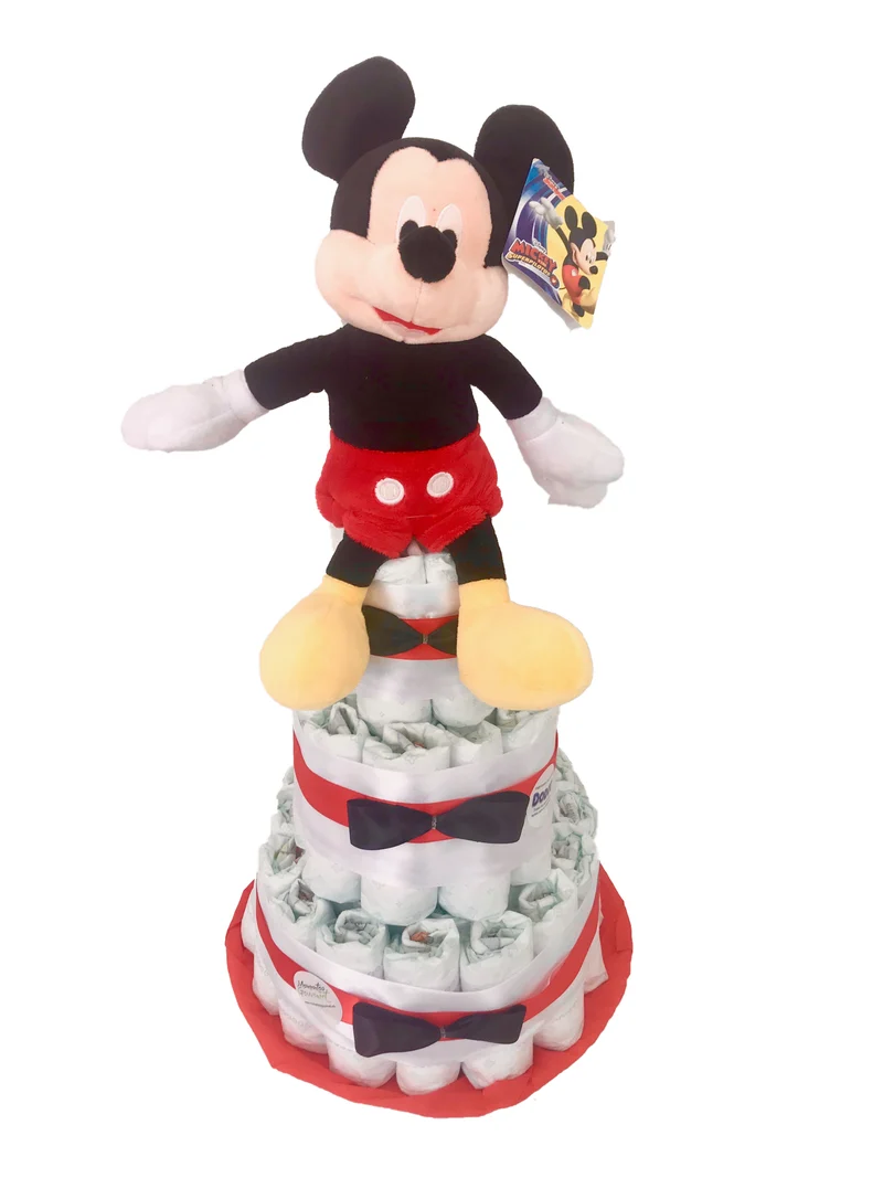 Tarta de pañales Mickey Mouse