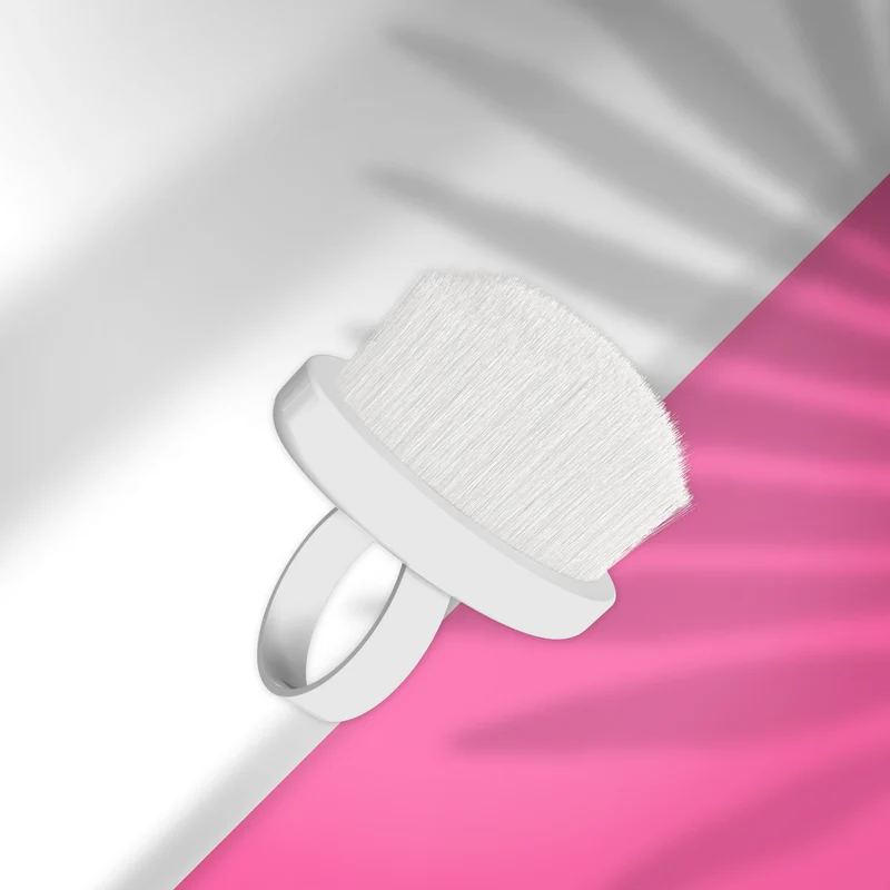 STALEKS EXPERT 03 Mini Finger ring manicure brush for dust removal (10 pcs)