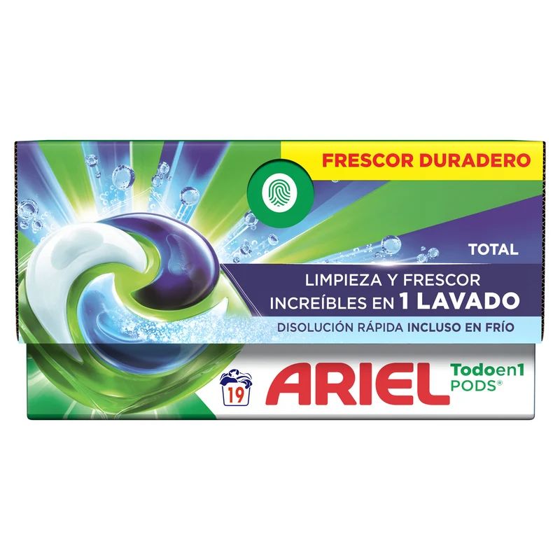Detergente cápsulas pods Ariel 19d