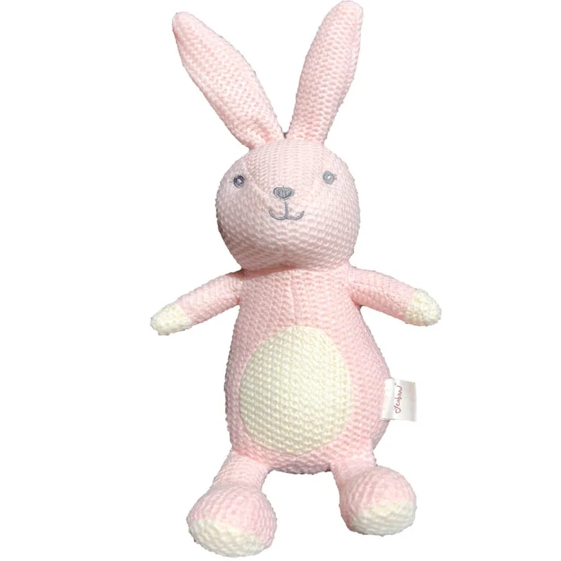 Conejito de crochet rosa