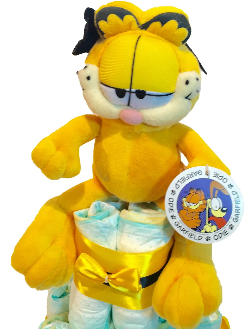 Tarta de pañales Garfield