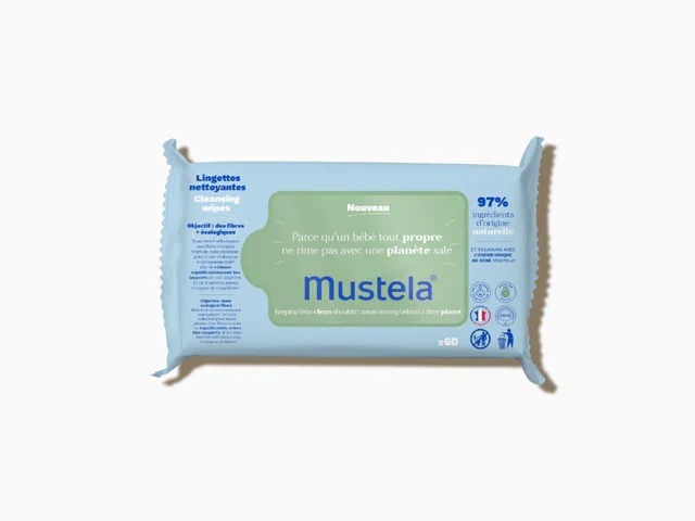 Toallitas limpiadoras MUSTELA con Aguacate BIO 60 uds