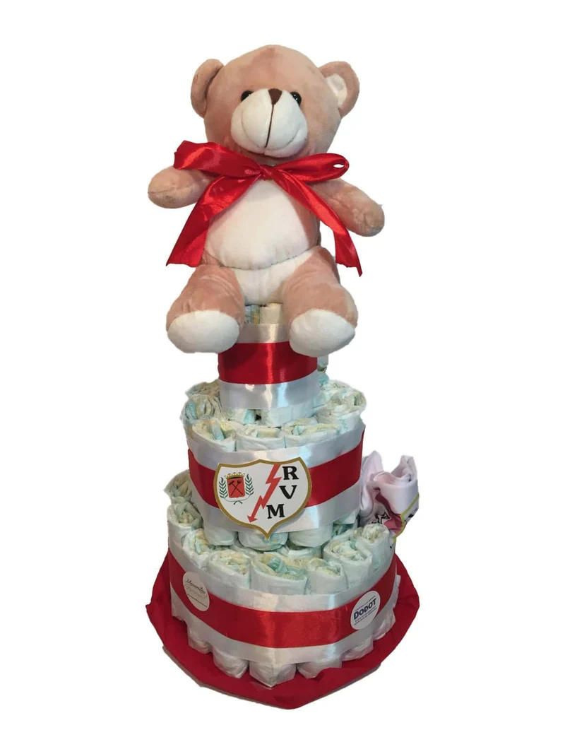 Tarta de pañales Rayo Vallecano