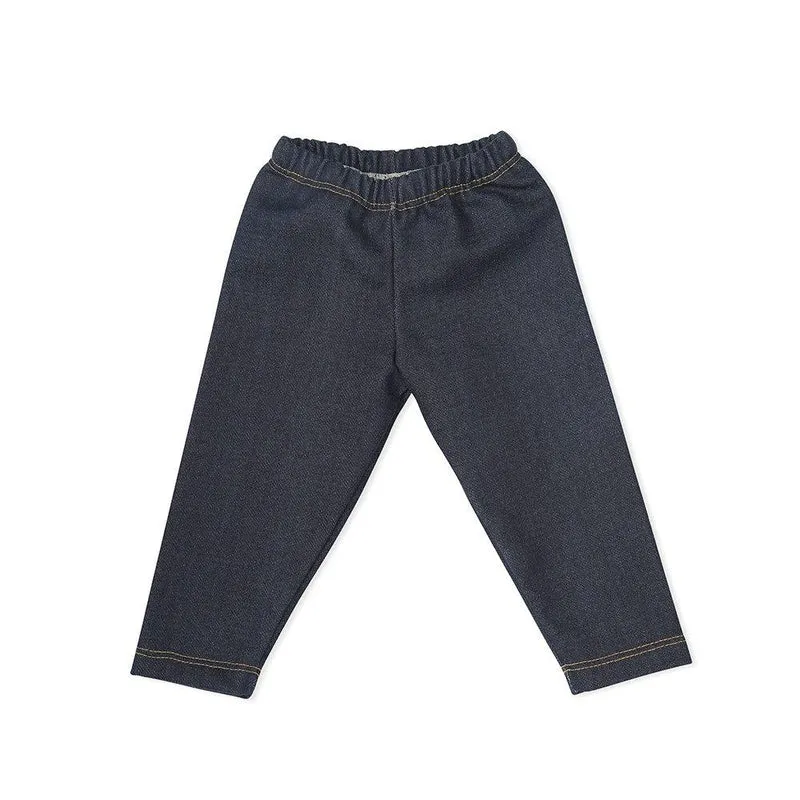 pantalon corte recto jean azul oscuro talla 2