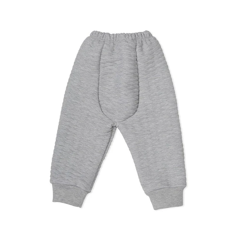 pantalon corte panal en jaqcard gris talla 9 12
