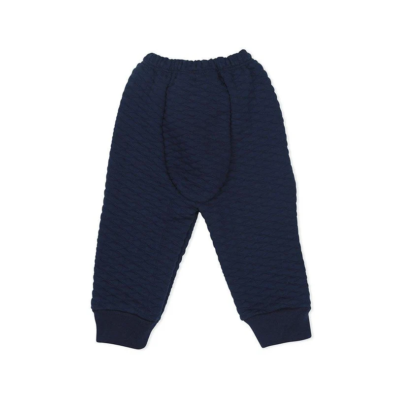pantalon corte panal en jaqcard azul talla 3 6