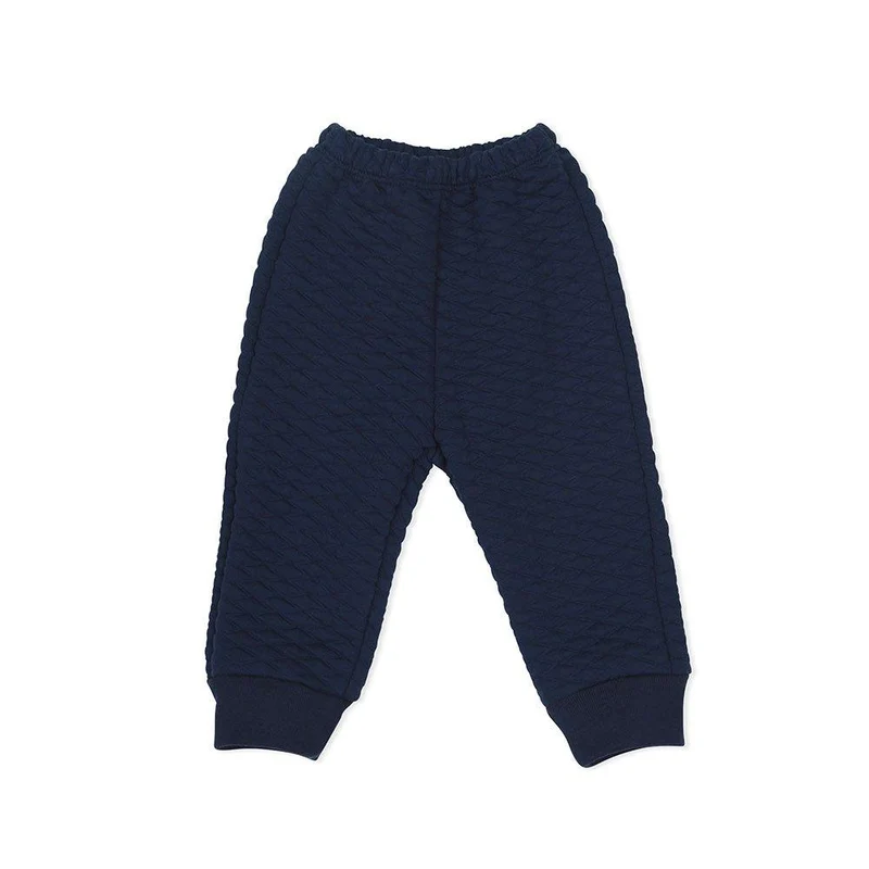 pantalon corte panal en jaqcard azul talla 12 18