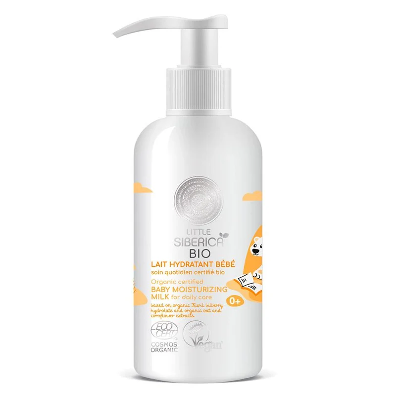 Leche Hidratante Orgánica Cuidado diario para Bebés Natura Siberica 250 ml