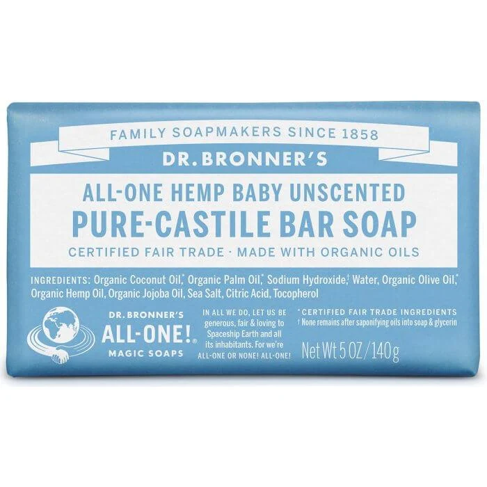 Jabón en pastilla Bebés Neutral Dr. Bronners 140 g