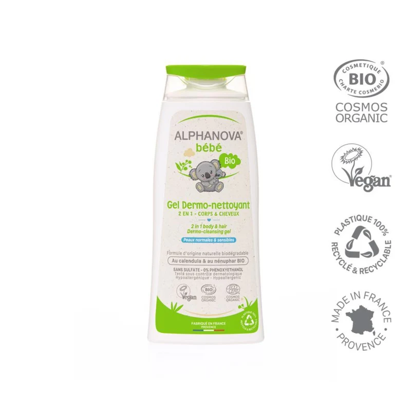 Gel Dermolimpiador Ecológico Alphanova Bebé 200 ml
