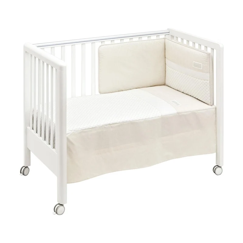 Juego de colcha + protector para cuna Star 60x120 cm. Beige