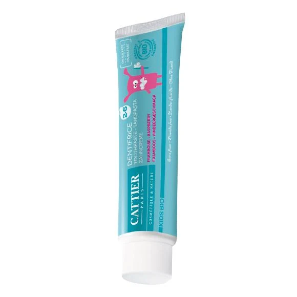Dentífrico para niños de 2-6 años Cattier, 50 ml.