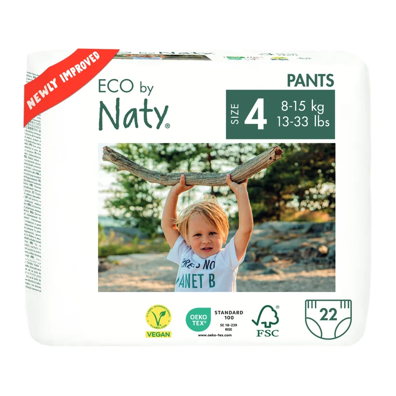 Bragapañal Nº 4 Naty 8-15 kg, 22 ud