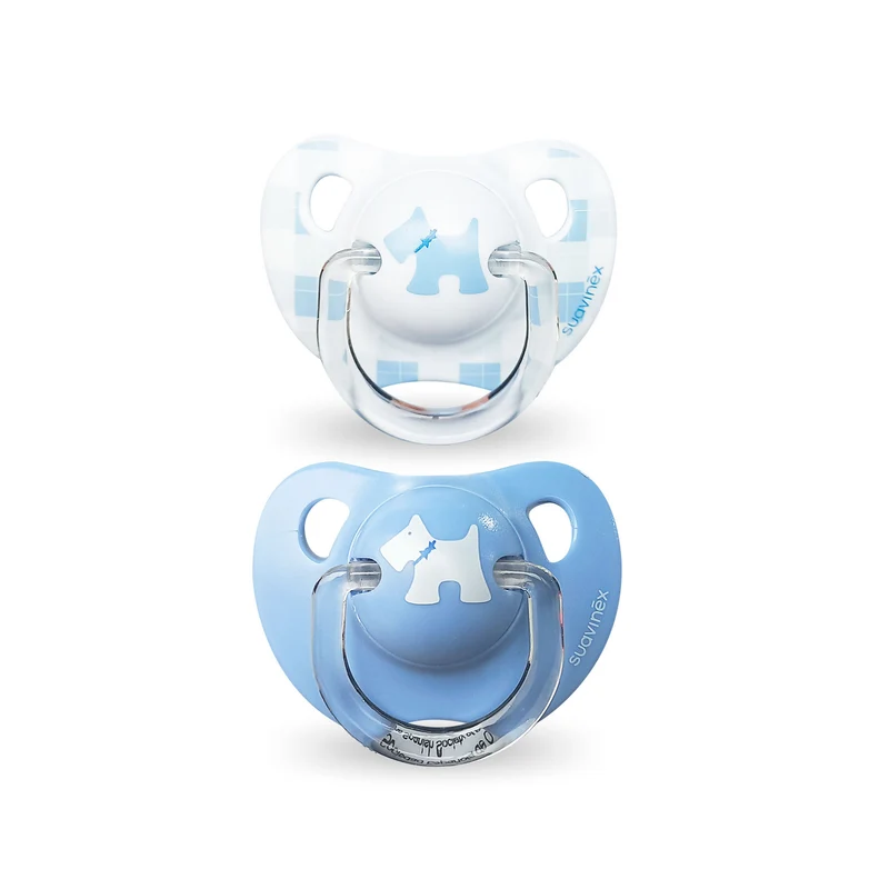 Chupetes Evolution Azul Toys Perrito Blanco con Tetina Anatomica de Silicona +6 meses