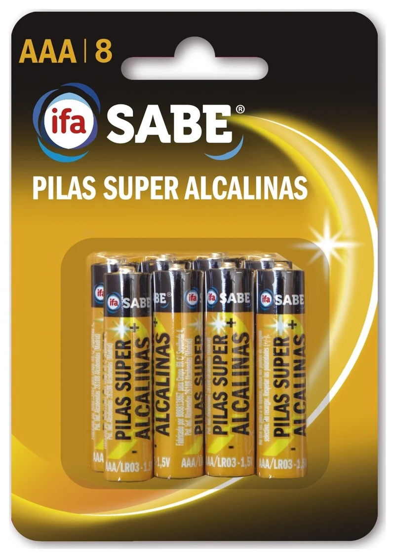 Pilas super alcalina AAA LR03 Ifa sabe p8