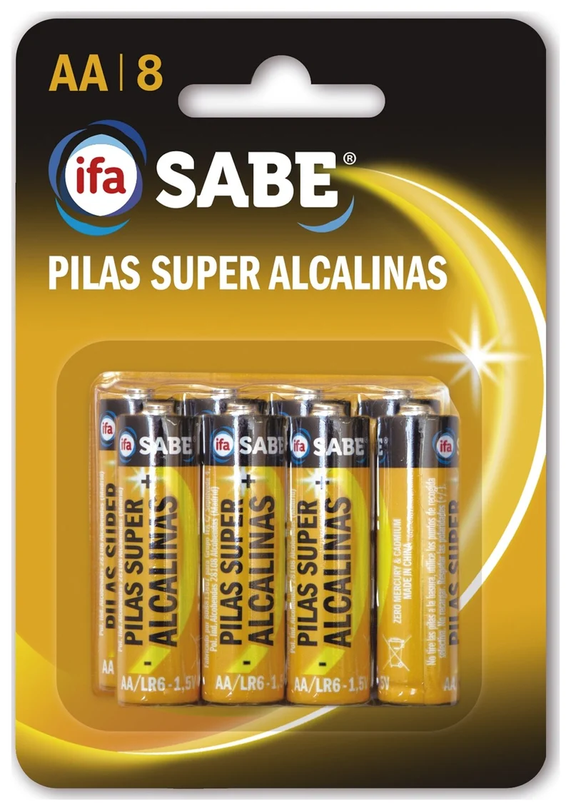 Pilas super alcalina AA LR06 Ifa sabe p8