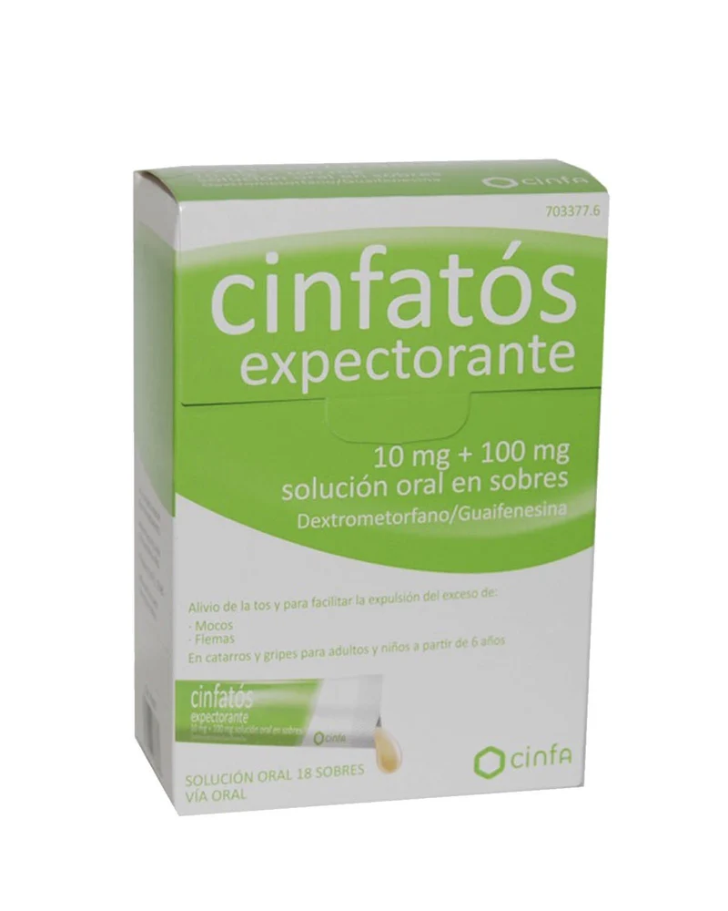 CINFATOS Expectorante Solución Oral 10/100 MG 18 Sobres