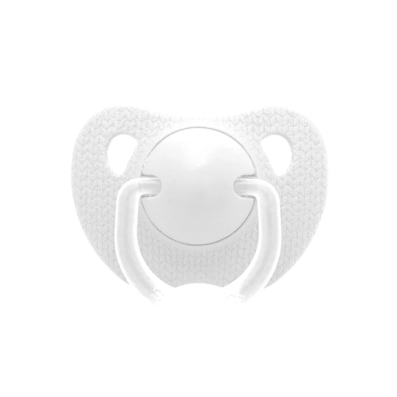 Chupete Evolution Blanco Meaningful con Tetina Anatomica de Silicona +6 meses