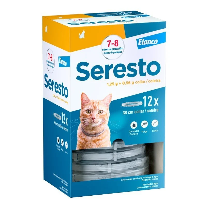 Elanco Seresto Collar Antiparasitario Gatos Pack 12 ud