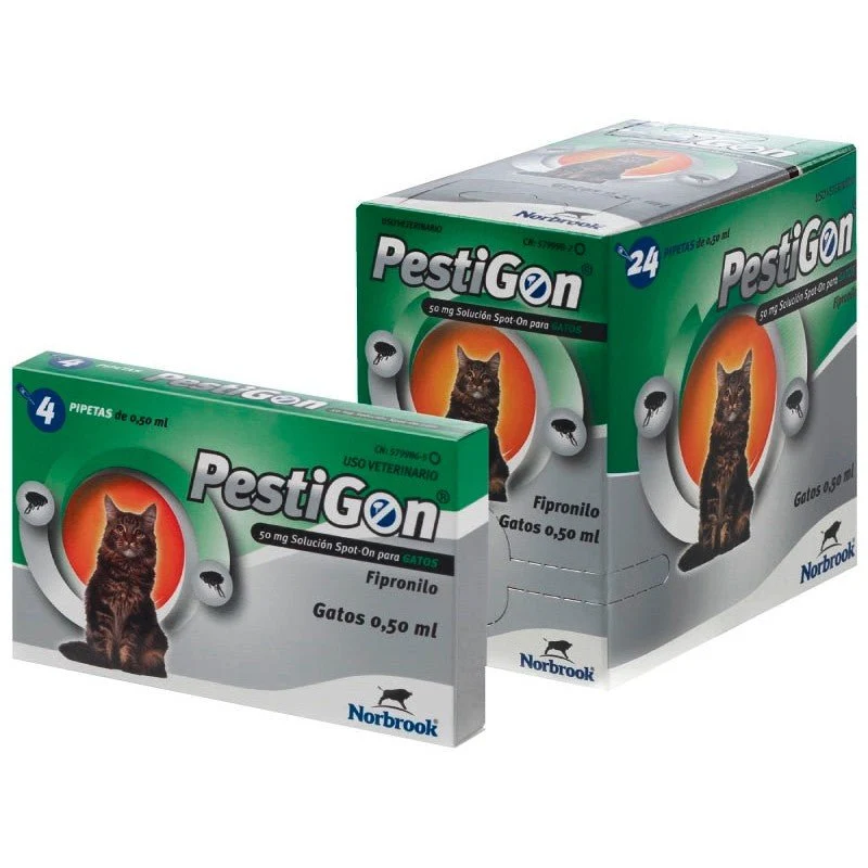 Karizoo Pestigon Gatos 50mg Antiparasitario Pipetas 4 ud