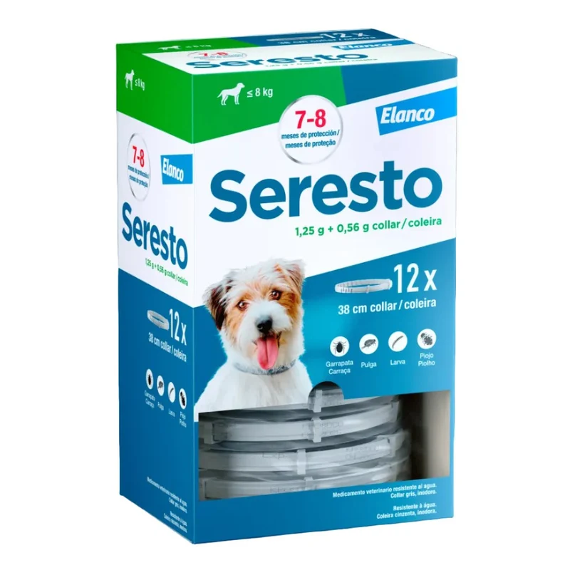 Elanco Seresto Collar Antiparasitario Perro Pequeño <8 kg Pack 12 ud