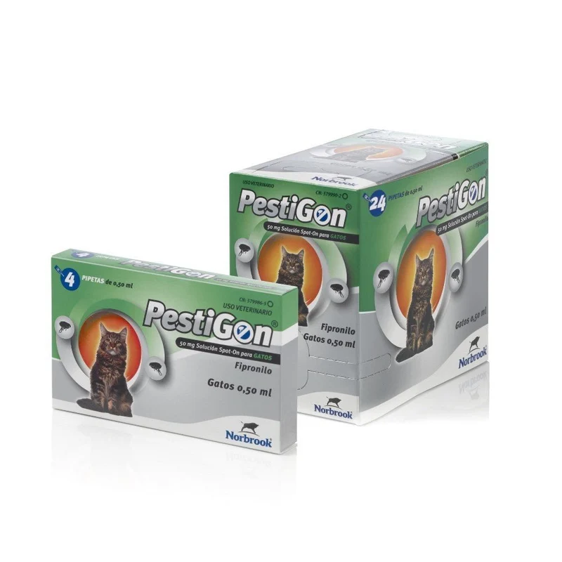 Karizoo Pestigon Gatos 50mg Antiparasitario Pipetas 24 ud