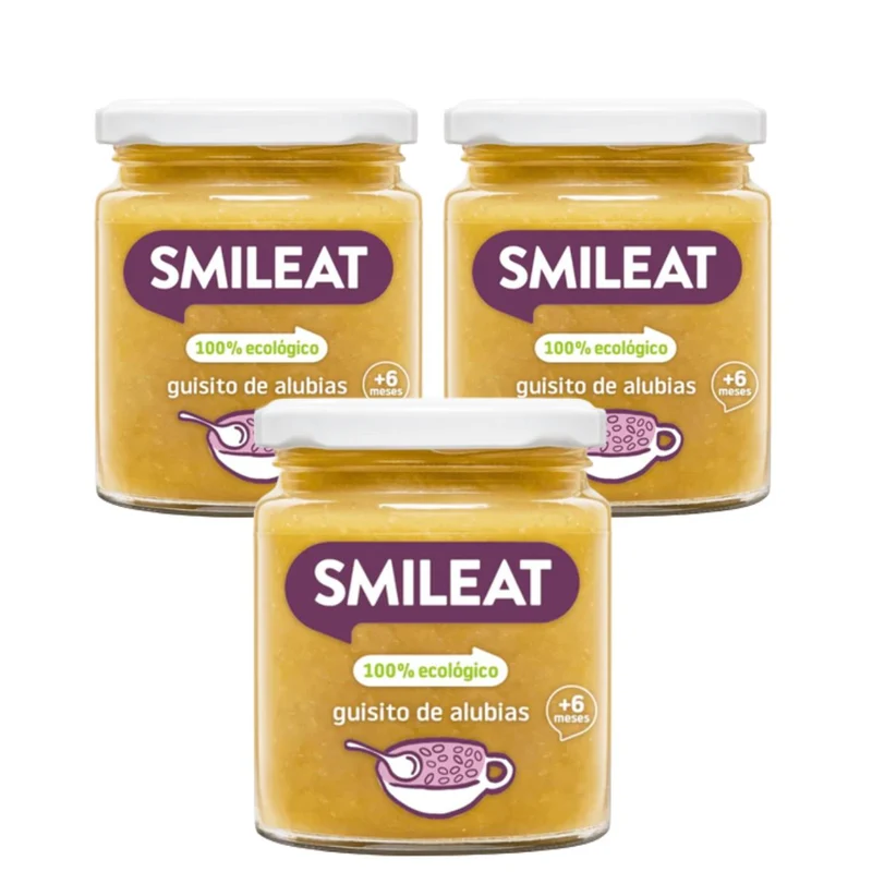 PROMO 3x Tarrito BIO Guisito de alubias Smileat 230g