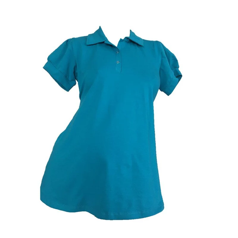 camiseta tipo polo azul 10