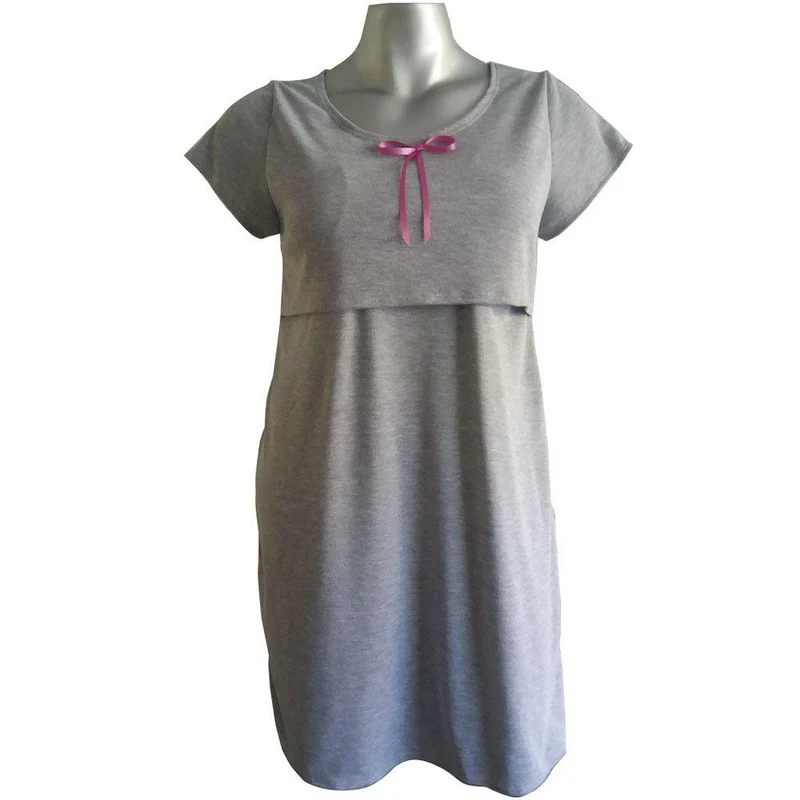 pijama batola sin encaje gris xs
