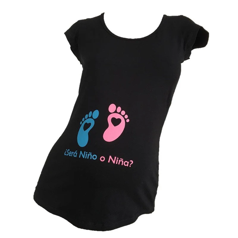 camiseta estampada piesitos negro 14