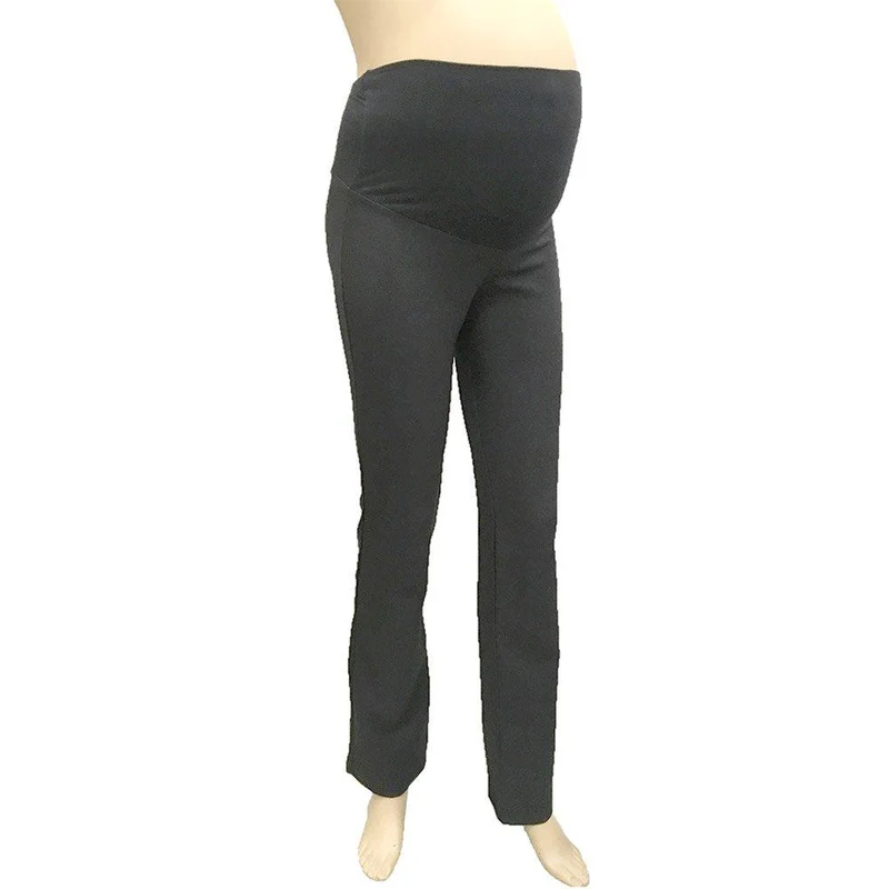 pantalon en pano con lycra negro 16