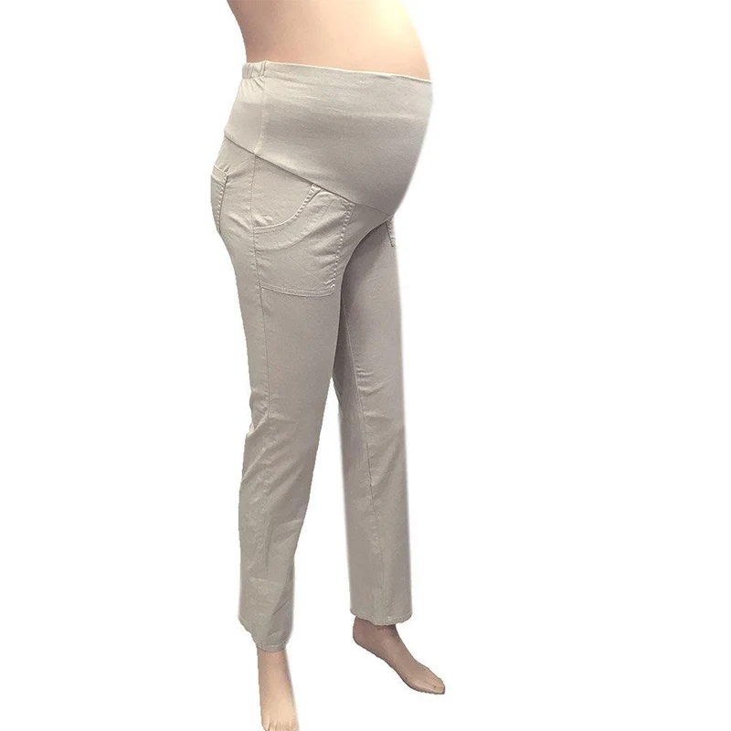 pantalon en dril lycrado beige 8